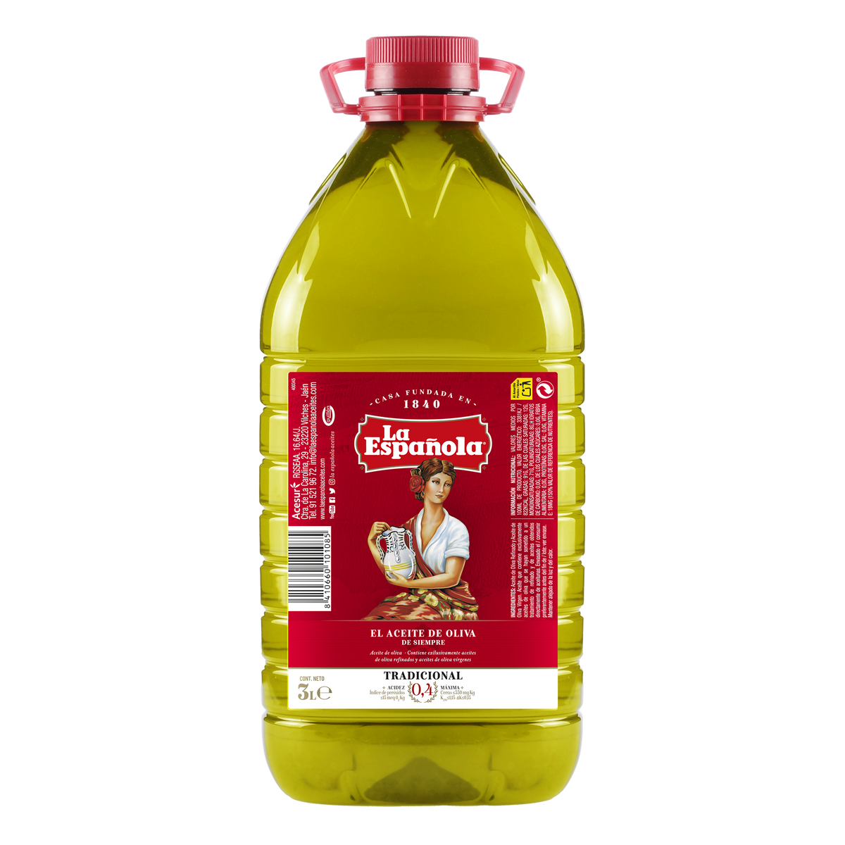 Aceite de Oliva suave 0,4 La Española en Garrafa 3L