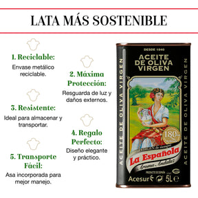 Aceite de Oliva Virgen Aroma Andaluz La Española en Lata 5L