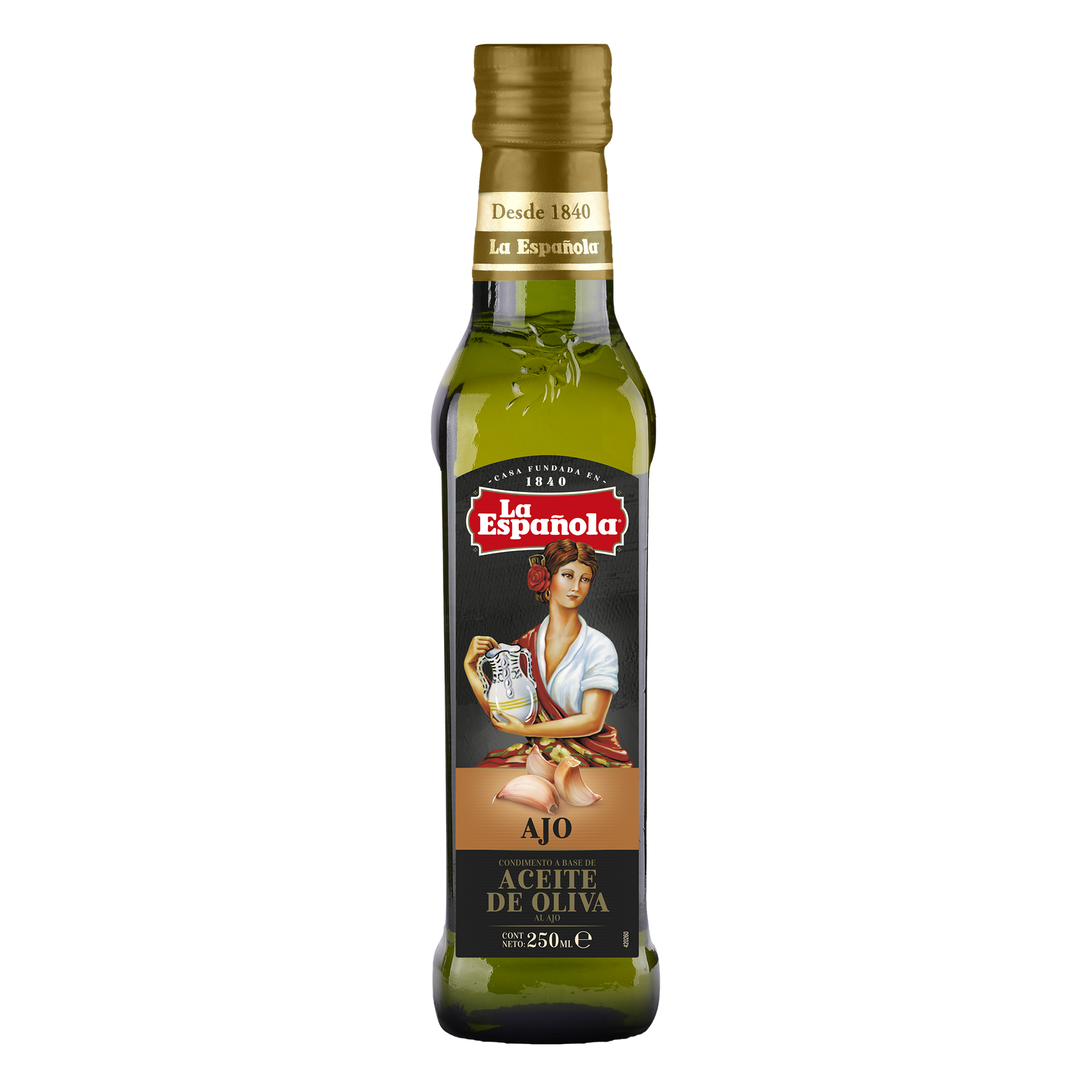 Aceite de Oliva Virgen Extra con esencia de Ajo La Española 250ml