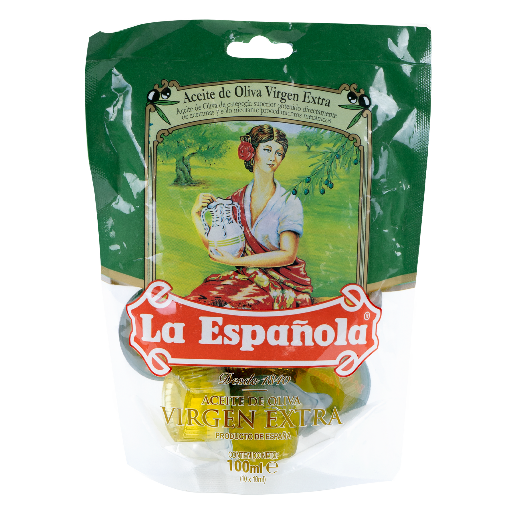 Bolsa de 10 monodosis de Aceite de Oliva Virgen Extra de 10 ml