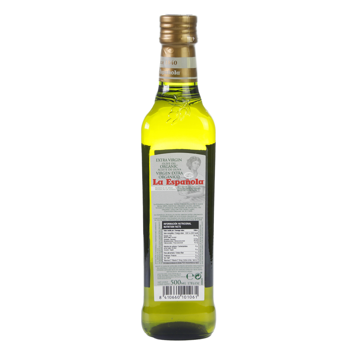 Aceite de oliva virgen extra ecológico
