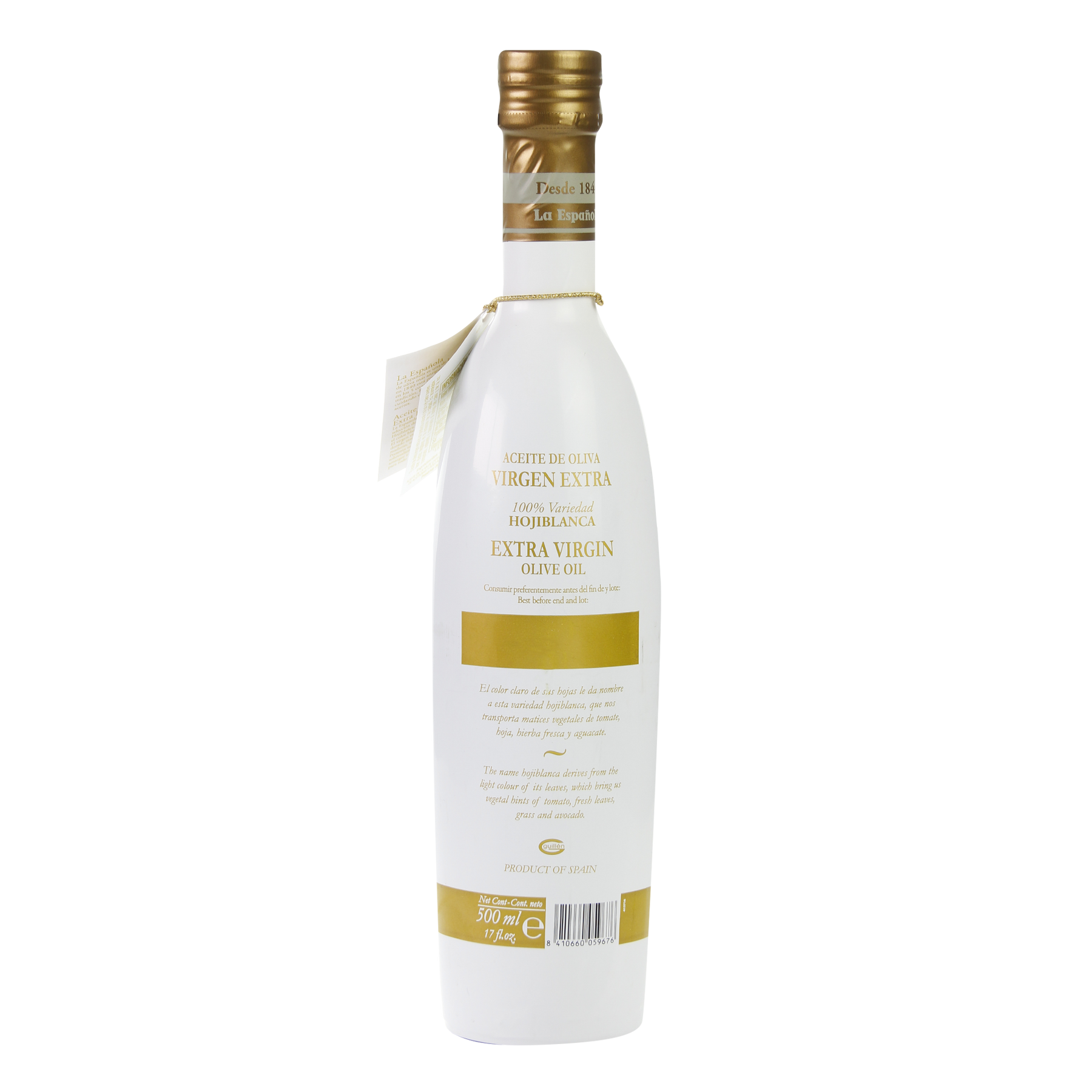 Aceite de Oliva Virgen Extra Gourmet Hojiblanca La Española Botella Cristal 500ml