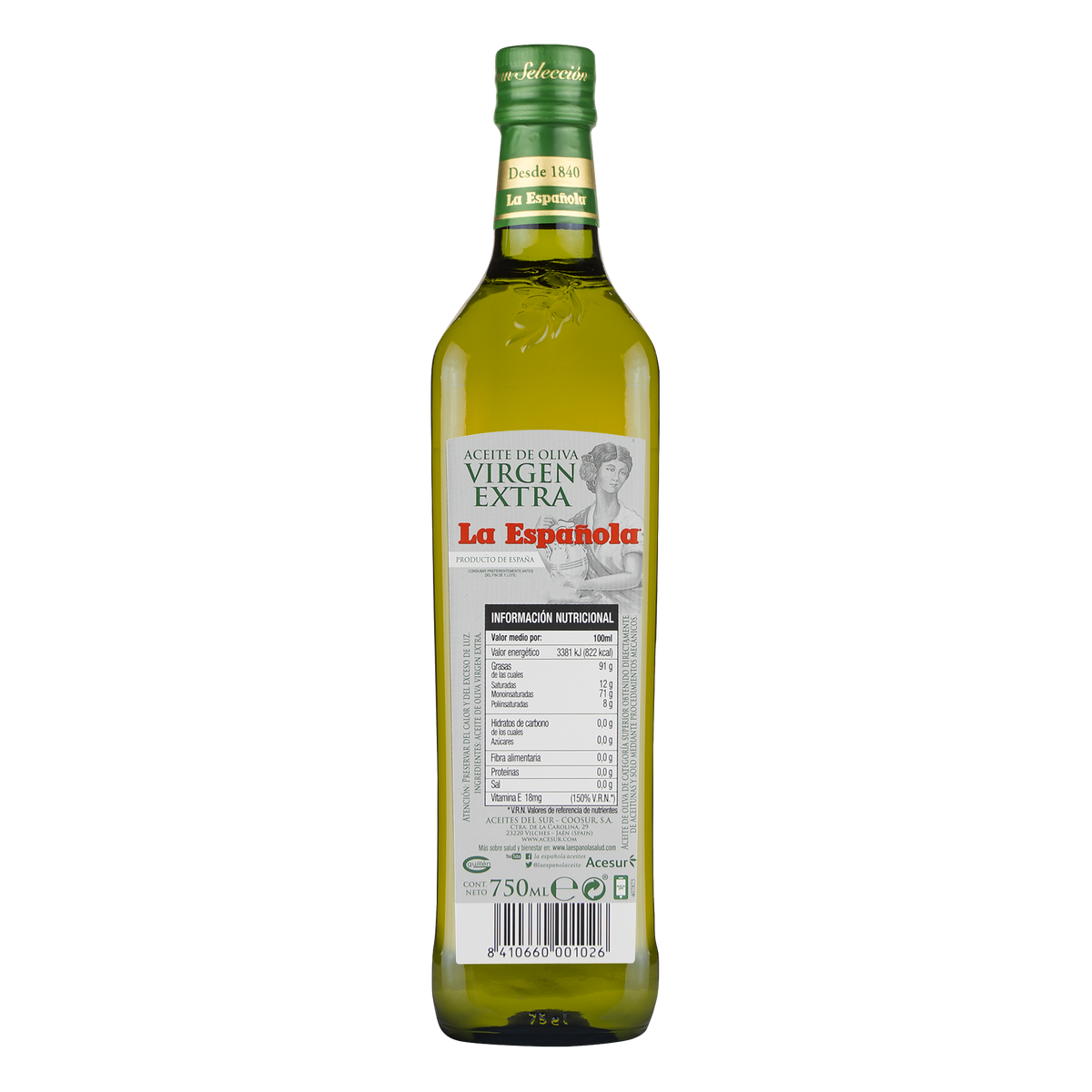Aceite de Oliva Virgen Extra Gran Selección La Española 750ml