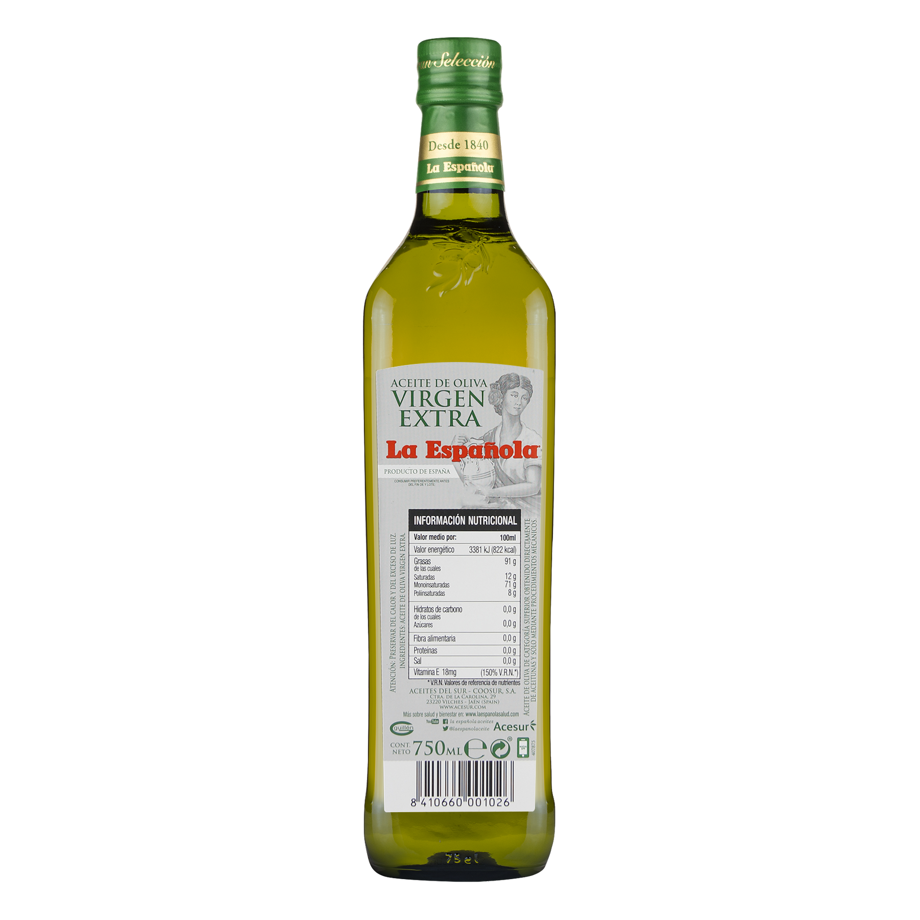 Aceite de Oliva Virgen Extra Gran Selección La Española 750ml