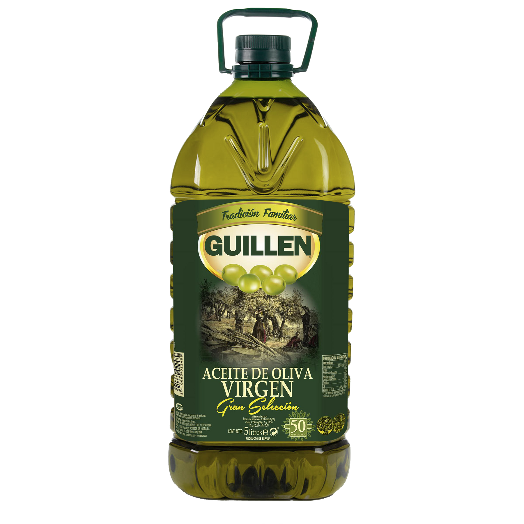 Aceite de oliva virgen Gran Selección Guillén garrafa de 5L