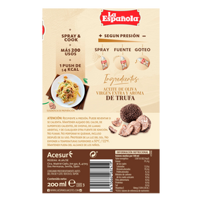 Aceite de Oliva Virgen Extra La Española con esencia de Trufa en Spray de 200ml