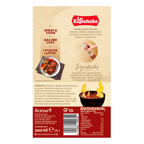 Aceite de Oliva La Española especial Barbacoa en Spray 200 ml