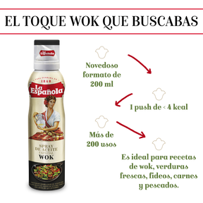 Aceite de Semillas La Española especial Wok en Spray 200 ml