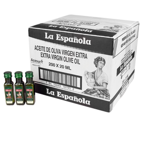 Caja de 200 miniaturas de Aceite de Oliva Virgen Extra de 20ml