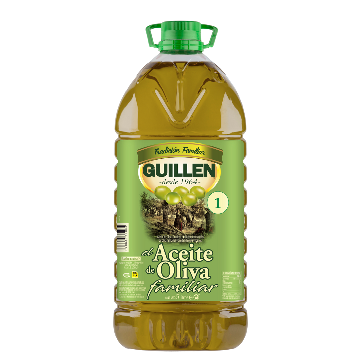 Aceite de Oliva Intenso 1º Guillén en Garrafa 5L